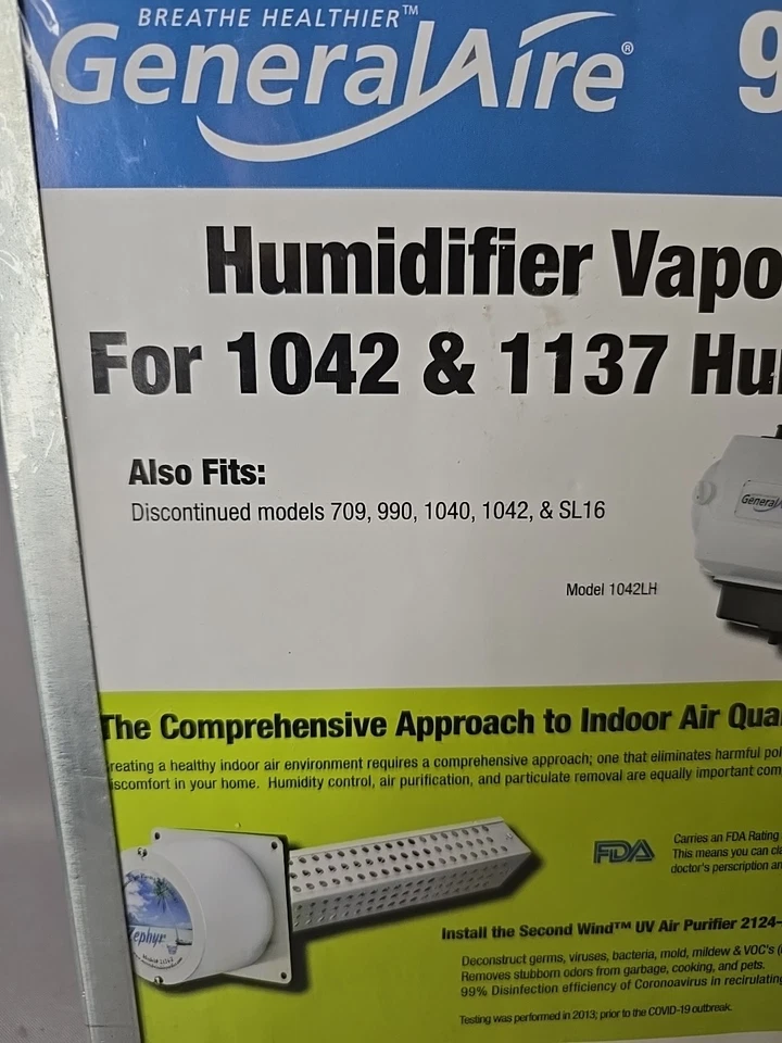 New Sealed GeneralAire 990-13 GFI #7002 Humidifier Vapor Pad For 1042 & 1137  - Image 2 of 4