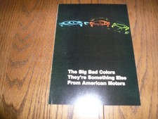 Original 1969 Amc Big Bad Colors Sales Brochure 69 Amx Javelin - Vintage