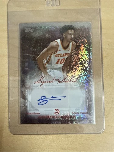 2025-26 Topps Basketball Zaccharie Risacher Auto - Signed and Sealed BSI-ZR