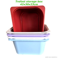 Plastic Storage box multicolours 42x30x23cm Toys Organizer Ikea Trofast