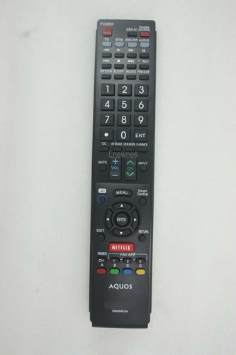 Replacement Remote For Sharp AQUOS TV - GA935WJSA Compatible With Multiple Models