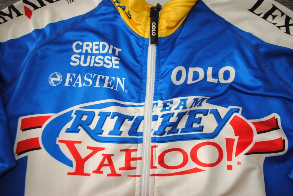 CHAQUETA DE MONTAR TEAM RITCHEY YAHOO VINTAGE MANGA LARGA AÑOS 90 HECHA POR ODLO SWISS XL Foto 2 de 4
