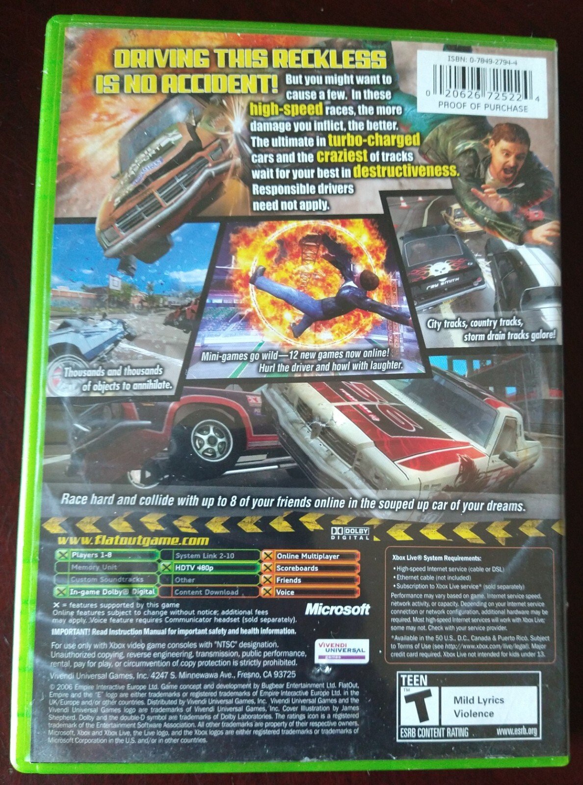 Flat Out 2 - Xbox (Limited)