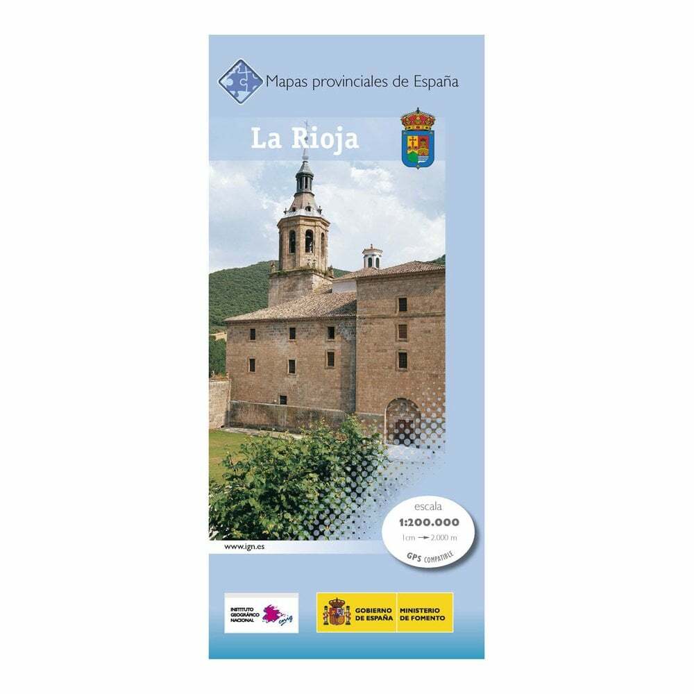 Spain Provincial Map: La Rioja driving topographic 1:200K