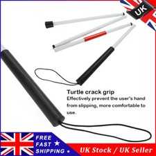 4-Sections Aluminum Alloy Folding Cane Portable Walking Stick For The Blind 49''