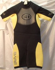 Bare Short Sleeve 2 mm Shorty Suit Wetsuit Blue/Black Youth 12 M