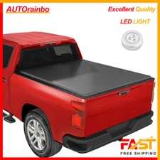 6.5 6.6FT Truck Bed Tonneau Cover For 2014-2025 Silverado Sierra 1500 4-FOLD