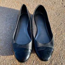 Black patent leather ballet flats 8