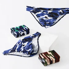 Men Sexy Underwear Men Briefs Shorts Man High Fork Print Low Waist Gay Underwear