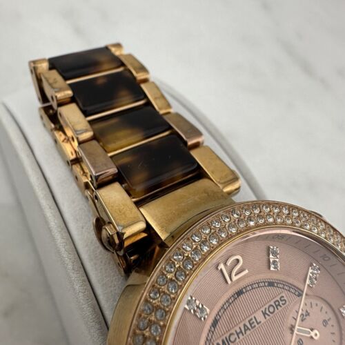 Orologio Michael Kors Parker MK-5538 Donna Cronografo Data 39mm, Batteria Nuova - Foto 3 di 15