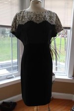 TORY BURCH SILK COMBO DRESS SIZE 8 (Dr1000