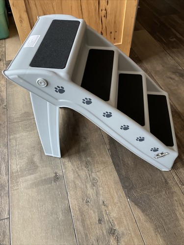Portable Foldable Pet Stairs Large Dog Steps Ramp PETMAKER 19” Up To 120 Lbs - Picture 2 of 5