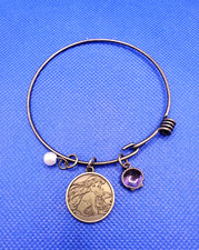 Disney The Little Mermaid Ariel Bangle Bracelets with Shell  Pearl Charms