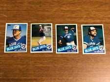 1985 TOPPS TRADED MLB BASEBALL TORONTO BLUE JAYS TEAM SET OF 4 DIFFERENT CARDS