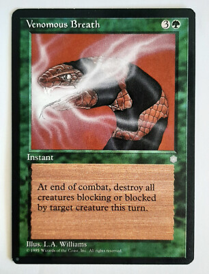  VENOMOUS BREATH  ICE AGE 1995 EISZEIT  NM  GREEN  MAGIC THE GATHERING  MTG