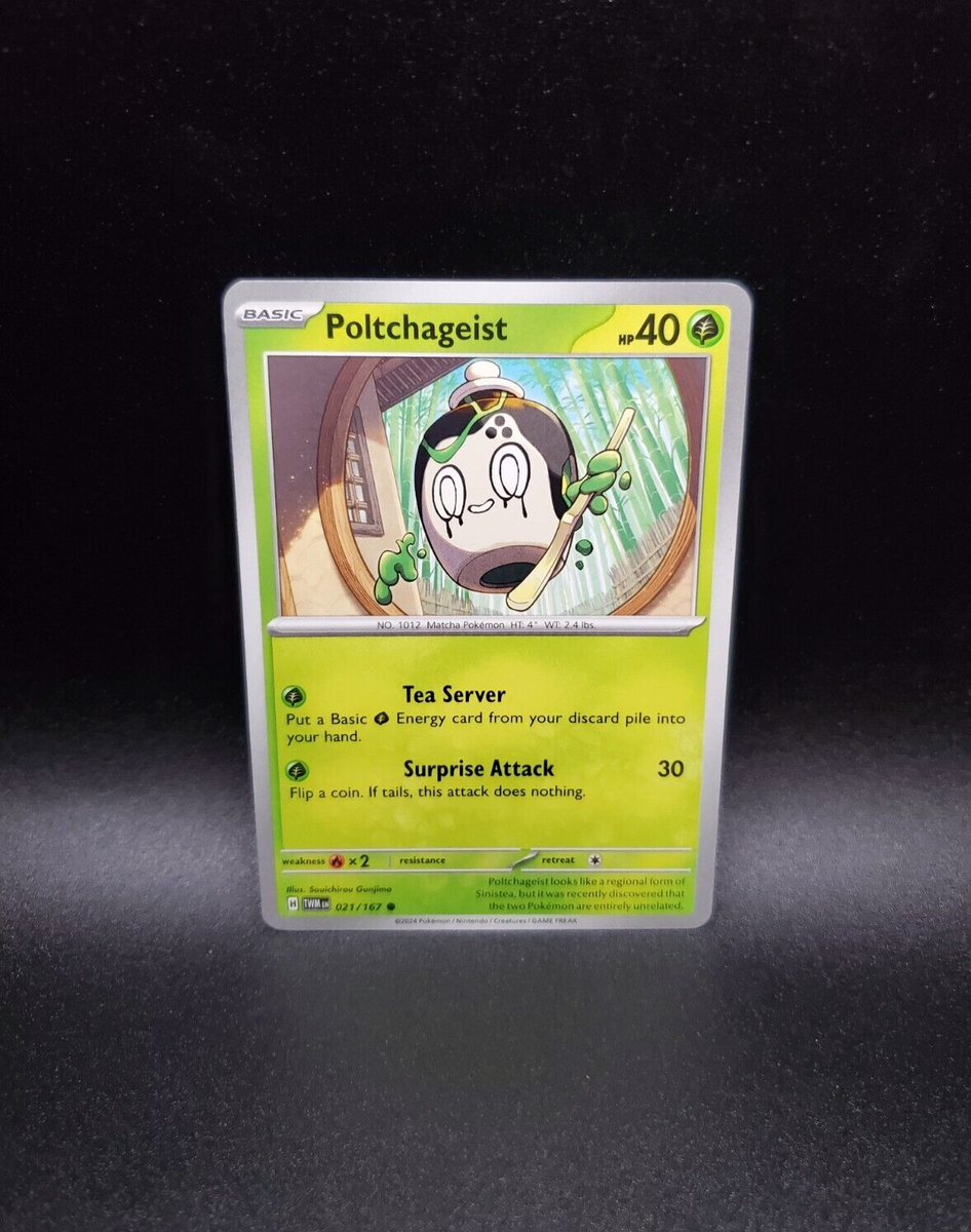 poltchageist pokemon card value Reverse Holo (17/187) Listed cards may have imperfections. Poltchageist 021/167 Common Twilight Masquerade