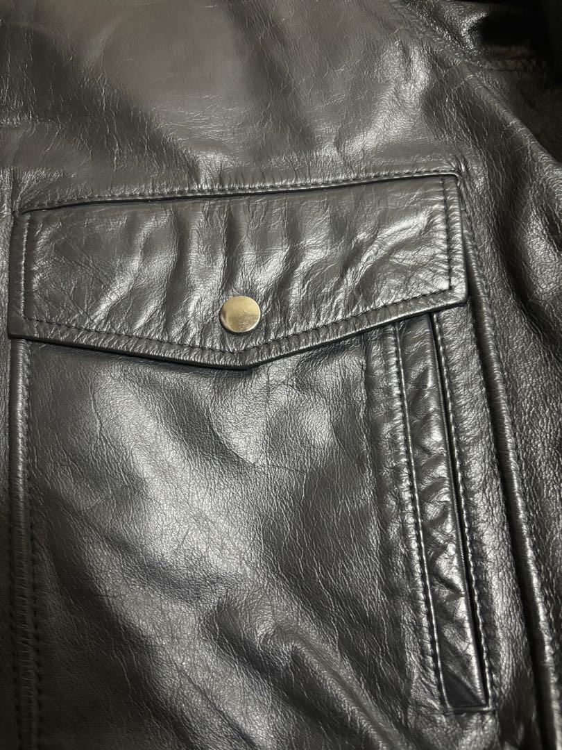 Jackers Leather Cowhide Single Biker Jacket size L-/Japan Jackers Leather Cowhide Single Biker Jacket size L-/Japan