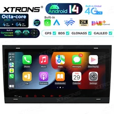 8.8" Screen Android 14 Car Stereo Radio GPS 4G 64GB For Audi A4 S4 RS4 Head Unit