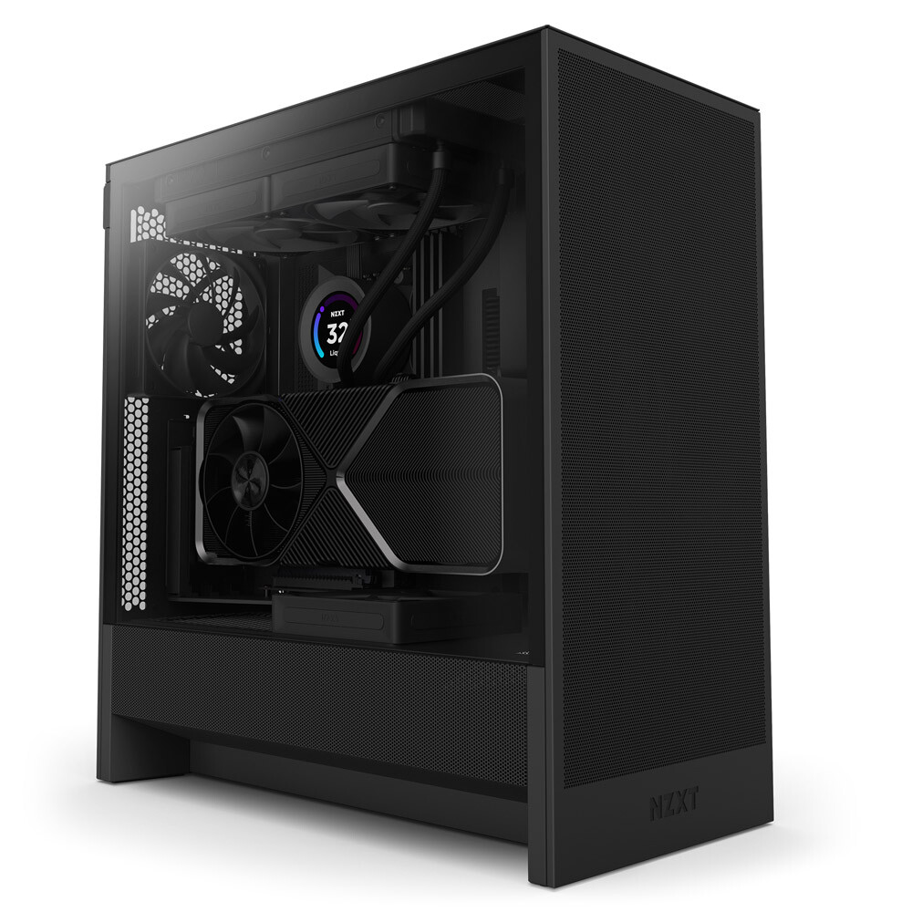 NZXT H series H5 Flow Mid tower E-ATX Seitenteil mit Fenster gehrtetes Glas 20290₽