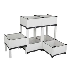 Free Combination Planting Vegetable Plant Flower Herb Bed Planter Box Kit Patios