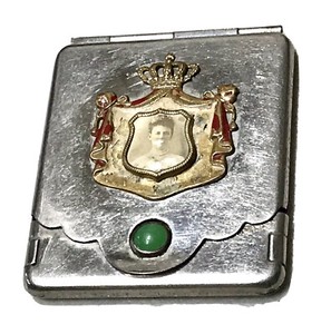 Rare Antique Vintage 1800’ Royal Photo Lady Vesta Match Safe Case Holder Old