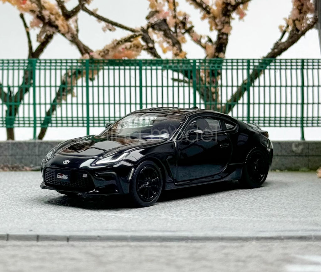 1:64 Scale ARBox Black GR86 Coupe Diecast Metal Racing Car Model