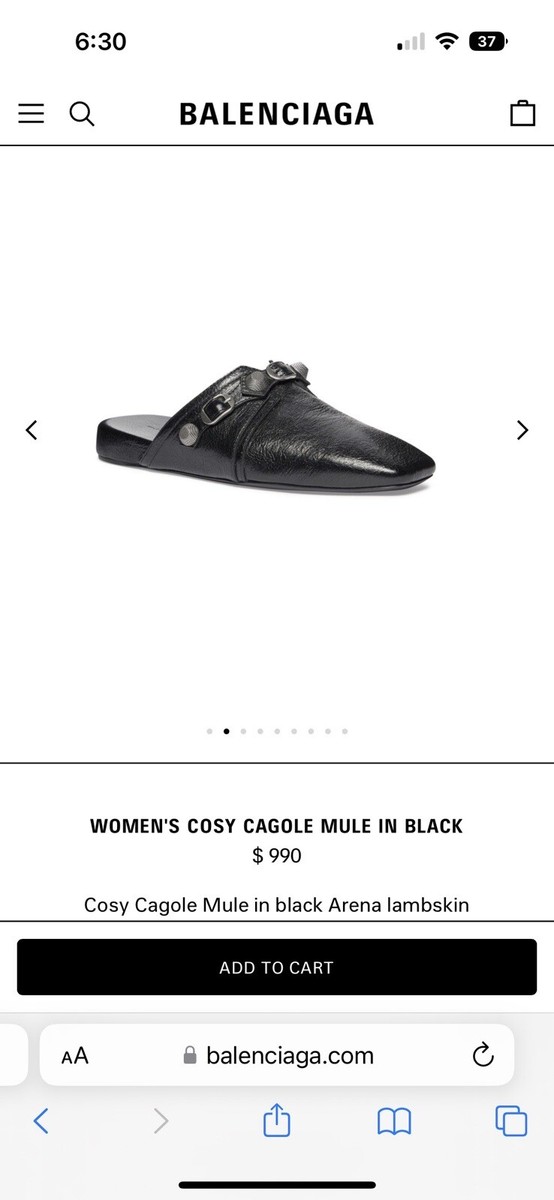 Balenciaga Cosy Cagole Mule. Size IT 39. New With Box Balenciaga Cosy Cagole Mule. Size IT 39. New With Box