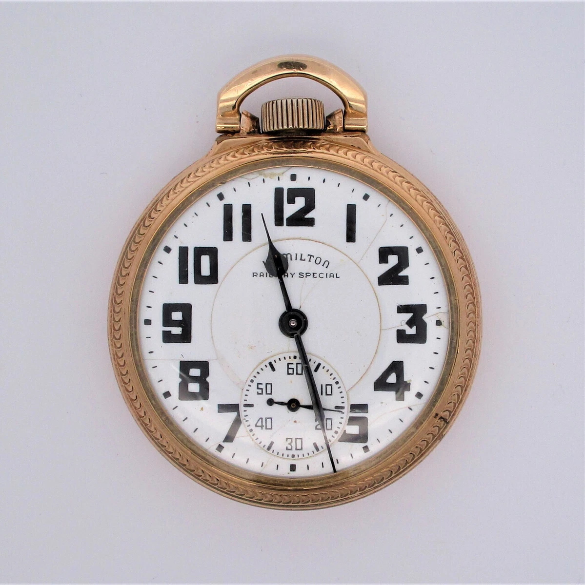 Vintage Hamilton Railway Special 992B 21j 16s 1943 Pocket Watch eBay