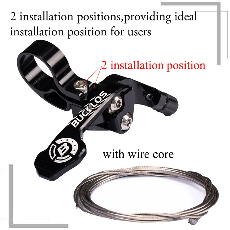 Bicycle Seatpost Remote Lever Aluminum Dropper Seat Post Sealed Bearing MTB DH - Image 4 of 4