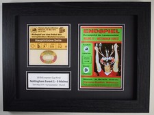 1979 European Cup Nottingham Forest A4 Photo Ticket Display Programme Ticket