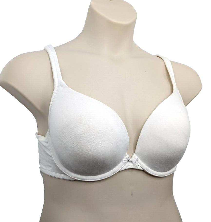Lane Bryant Cacique Cotton Boost Plunge Bra Size 42B White eBay