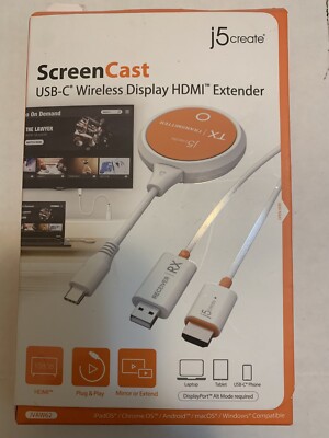 JVAW62 ScreenCast USB-C  Wireless Display HDMI  Extender