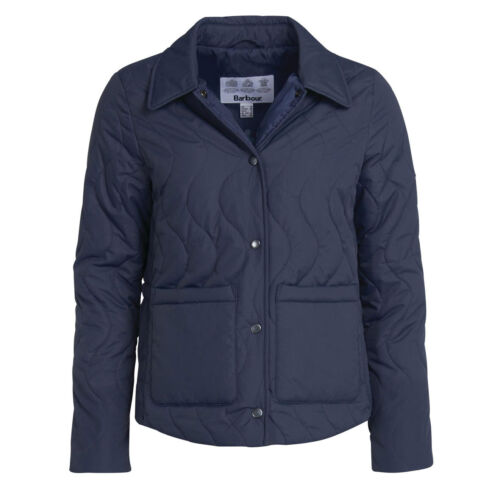 Barbour Womens Barmouth Quilted Jacket Summer Navy - Picture 1 of 1