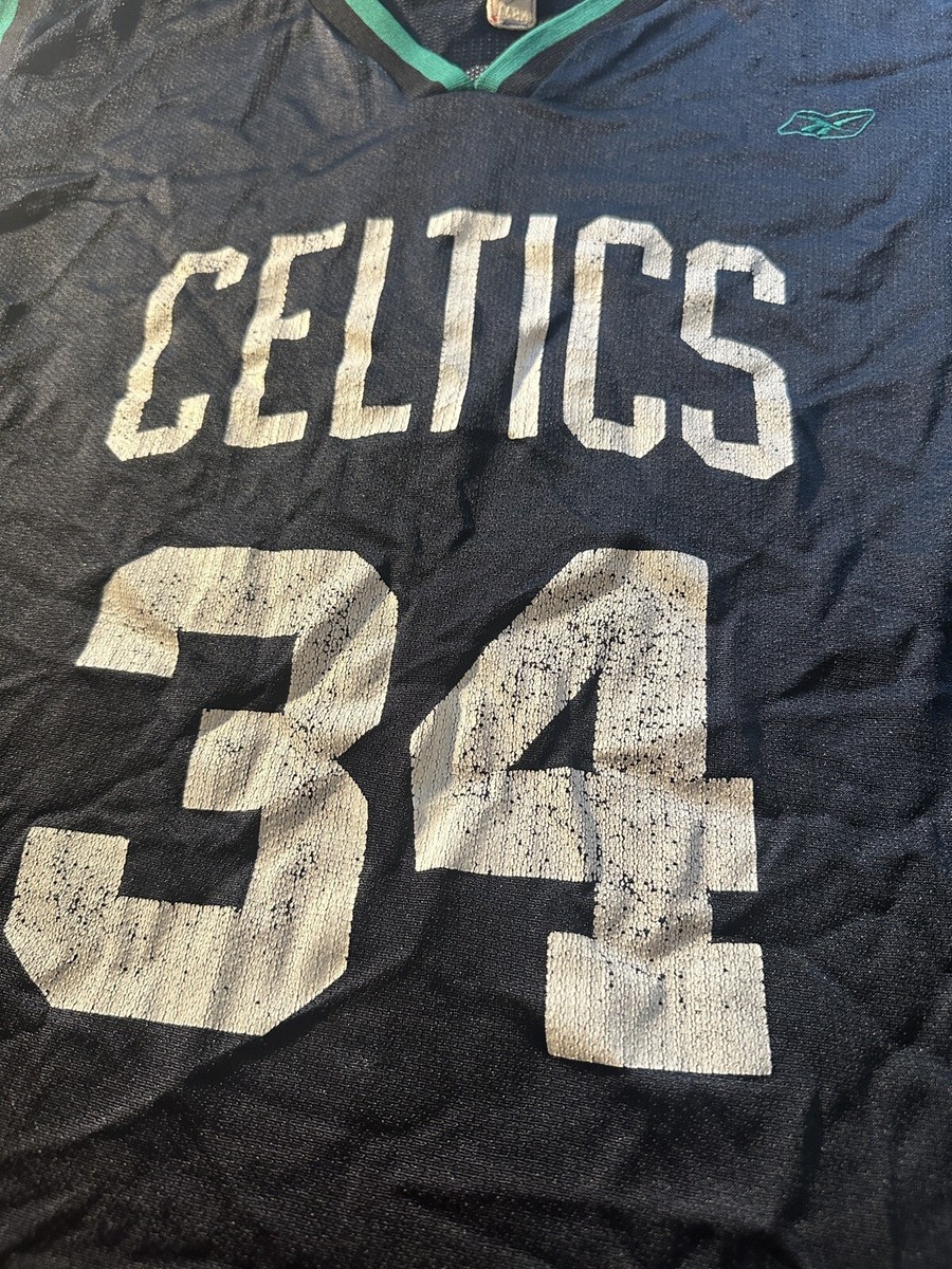 VTG Paul Pierce #34 Boston Celtics Black REEBOK Graphic Jersey