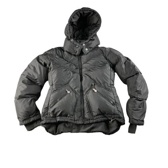 Ladies black clearance down filled coat