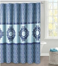 Vinyl Shower Curtain Ida Multi-Color By Duck River Peva