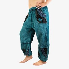 Haremshose Pumphose Aladin Pluder Goa Yoga Hose Pants Batik Damen Herren Spirale