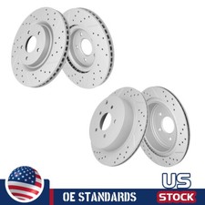 Front Rear Drilled Brake Rotors Set For Nissan Murano Pathfinder Infiniti QX60