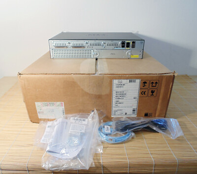 New Cisco CISCO2911-V/K9 2911 Voice Bundle PVDM3-128 UC License PAK New Open BOX
