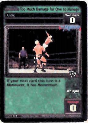 Raw Deal CCG Revolution Too Much Damage for One to Manage (Foil) - Revolution
