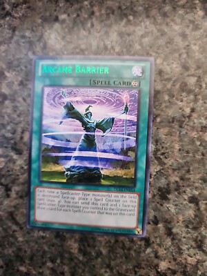 Yugioh! Arcane Barrier DL14-EN014 Duelist League GREEN Rare (Near Mint) y22
