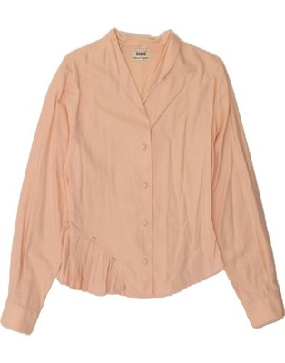 SISLEY Damen Shirt Bluse IT 44 Medium Rosa Baumwolle GZ06