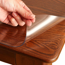 Clear Table Cover Protector Rectangle 42 X 72 Inch, 2.0Mm Transparent Plastic