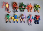 Vintage 1980s He-Man: lot of  10 Action Figures: 6 inch tall:  Mattel