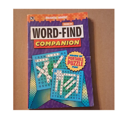 Kappa Books Publishers Word-Find Companion Vol 359 Word Games Purple Blue