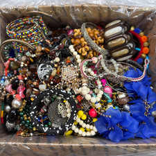 11 lbs Pounds Of Mixed Jewelry For Craft Or Repair Harvest Junk Drawer Huge Lot