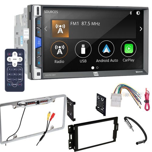 Dual XDCPA10BT Apple Carplay Car Stereo AM/FM Radio For 2005-2013 Chevy Corvette