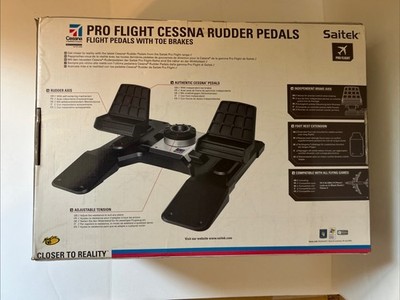 Saitek Cessna Pro Flight Simulator Rudder Pedals - Never Used