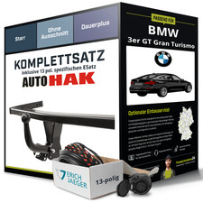 Für BMW 3er GT Gran Turismo Typ F34 Anhängerkupplung starr +eSatz 13pol 14- NEU