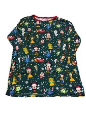 Little Sleepies Women  s M Disney Christmas Parade Bamboo Pajama Top Long Sleeve